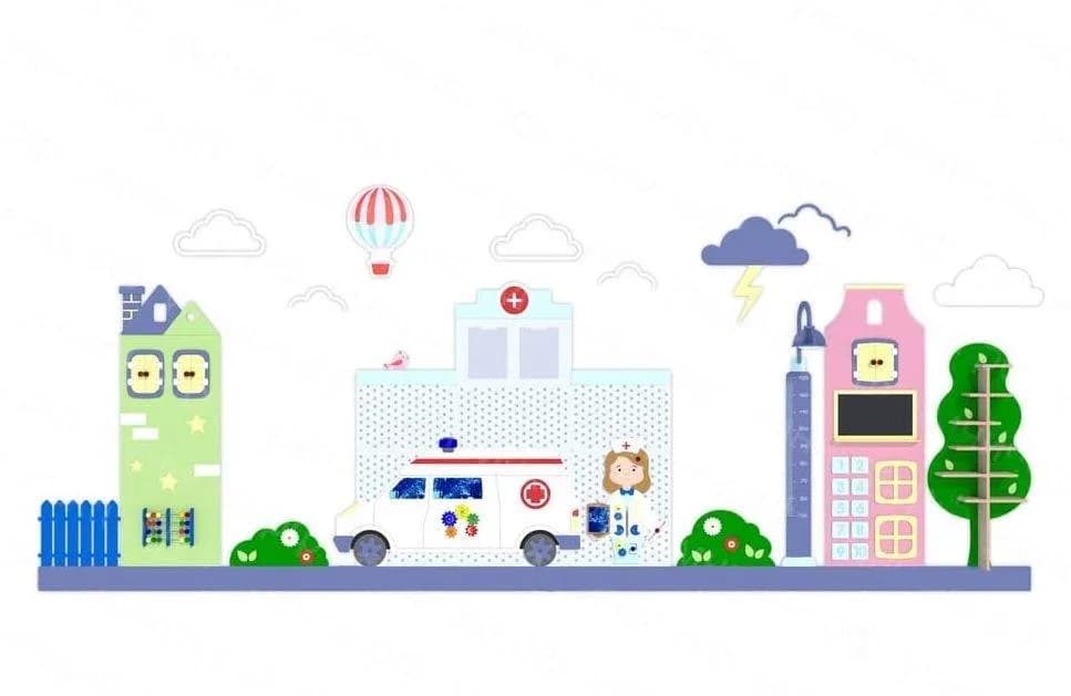 Комплект декоративно-развивающих панелей «Поликлиника»