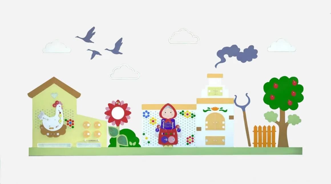 Комплект декоративно-развивающих панелей «В гости к бабушке»