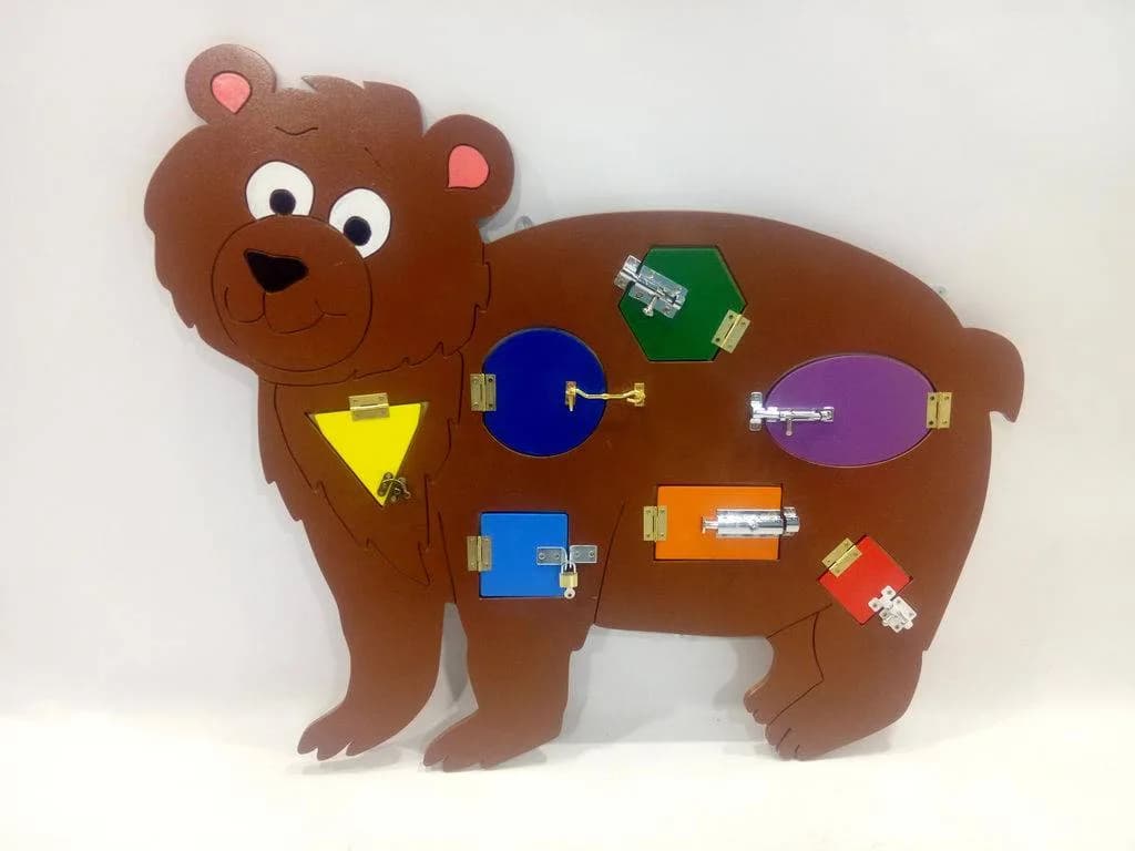 Развивающая панель "Мишутка"