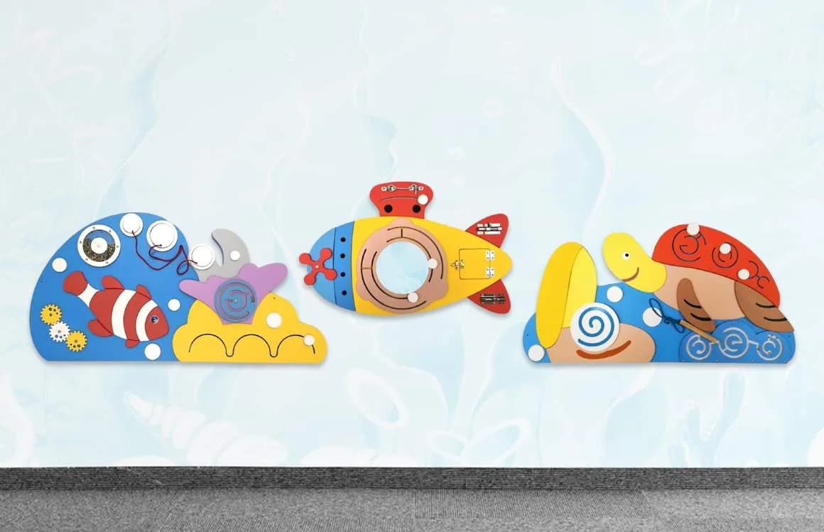 Комплект бизибордов "Подводный мир"