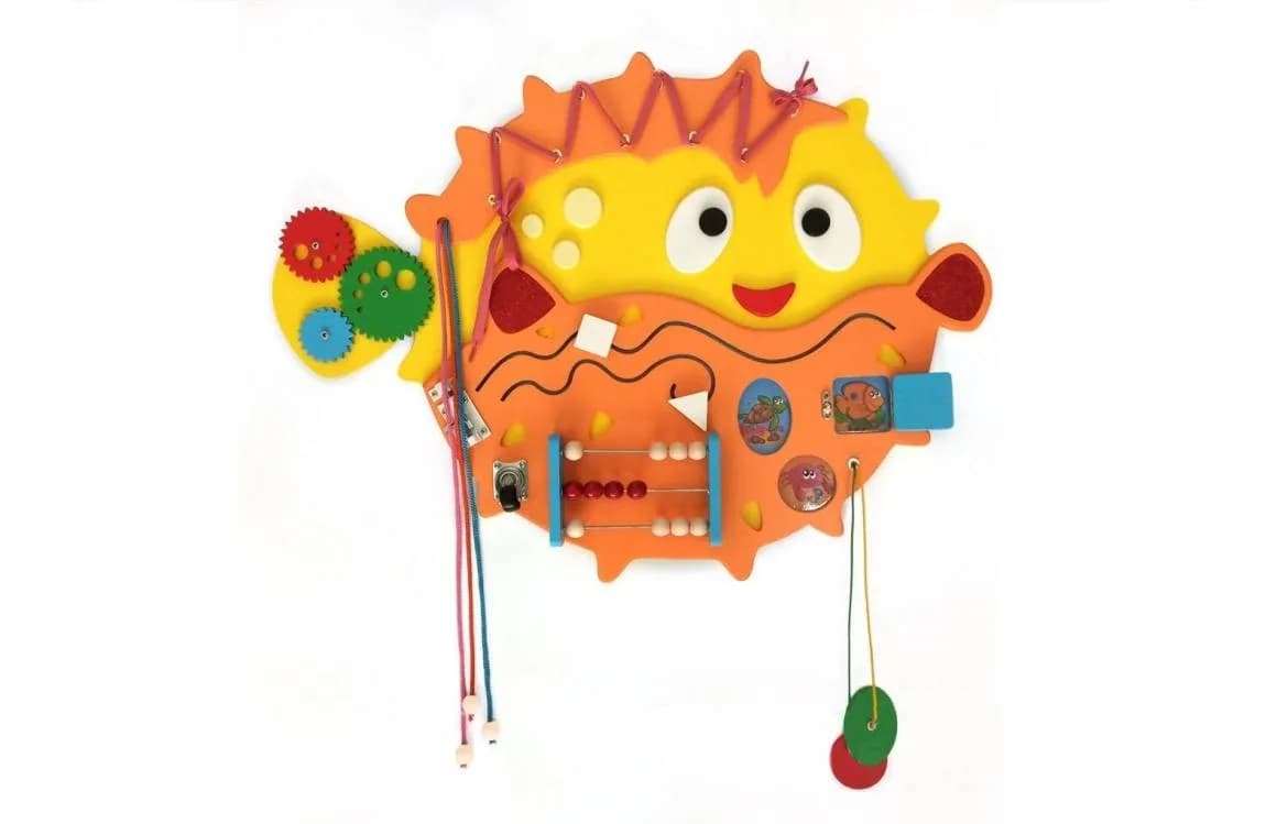 Бизиборд "Рыба Ёж"