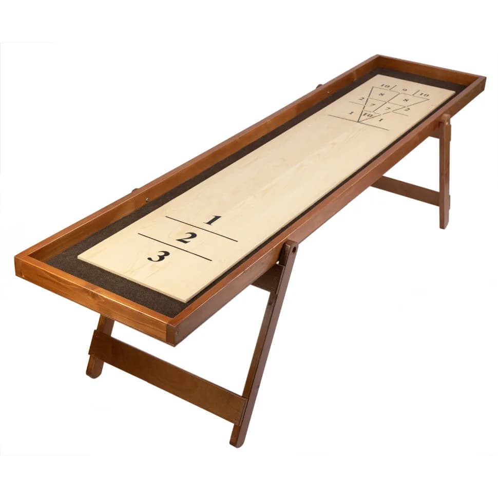 Игра "Шаффлборд Спорт" со складным деревянным подстольем