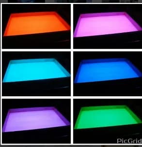 Световой планшет для рисования песком "Нолик" с отсеком (МДФ)