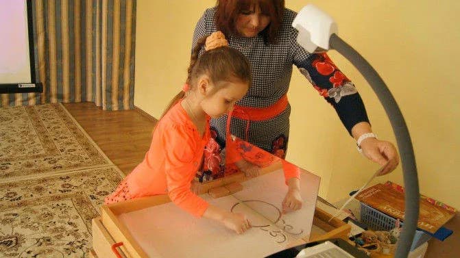 Зеркало для рисования песком