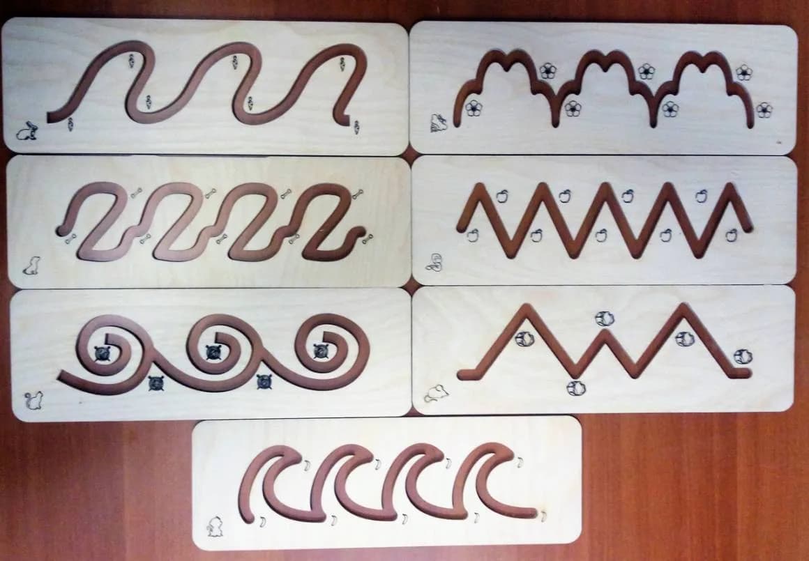 Трафареты для малышей (7 шт)