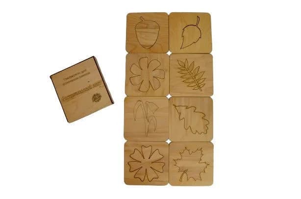 Трафареты в пенале "Растительный мир" (8 шт)